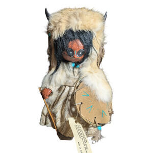 Vintage-Snowy Hills Reservation Doll -Native Collectible Doll - Home Decor Gift
